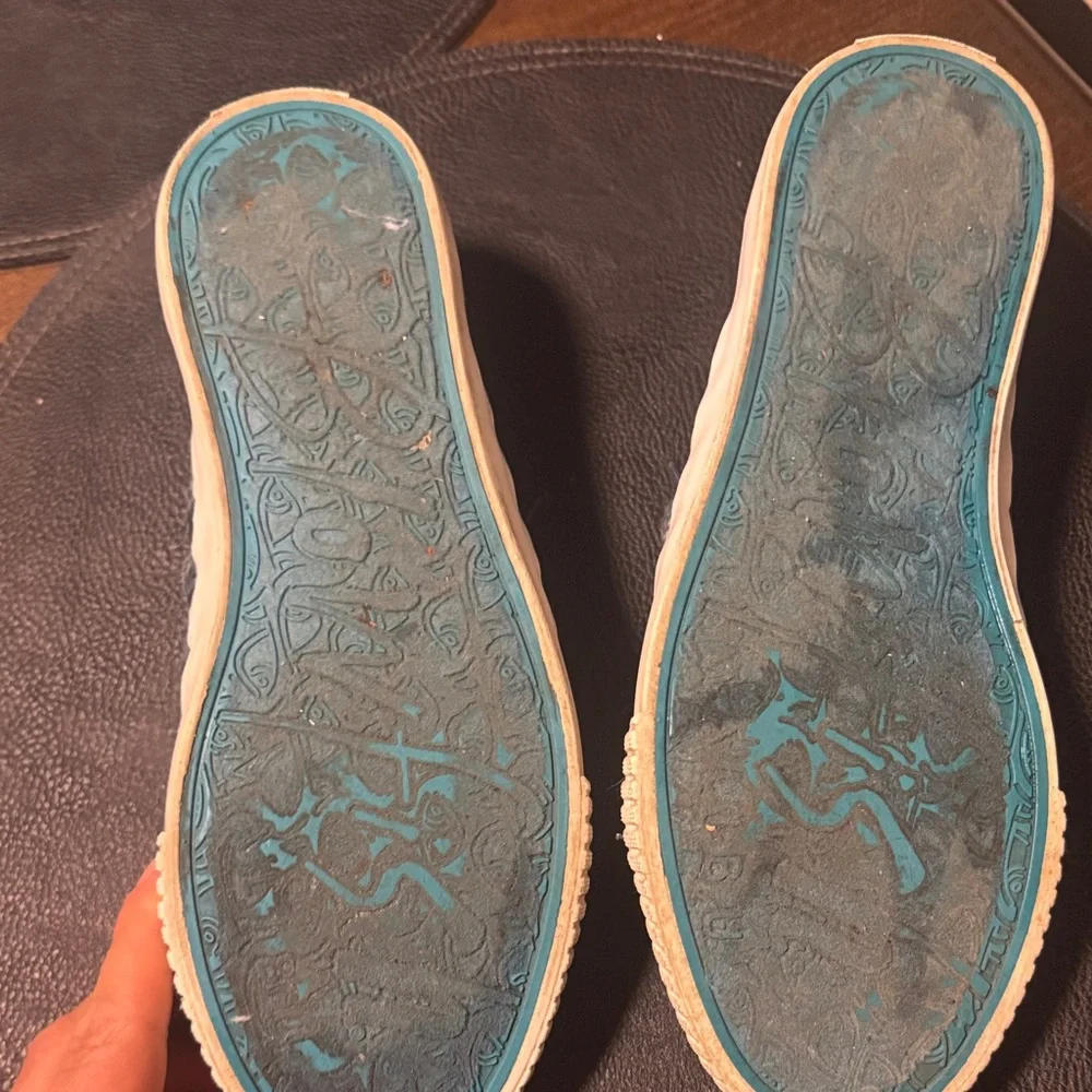 Women's Black Canvas Sneakers - Picture 6 of 7
